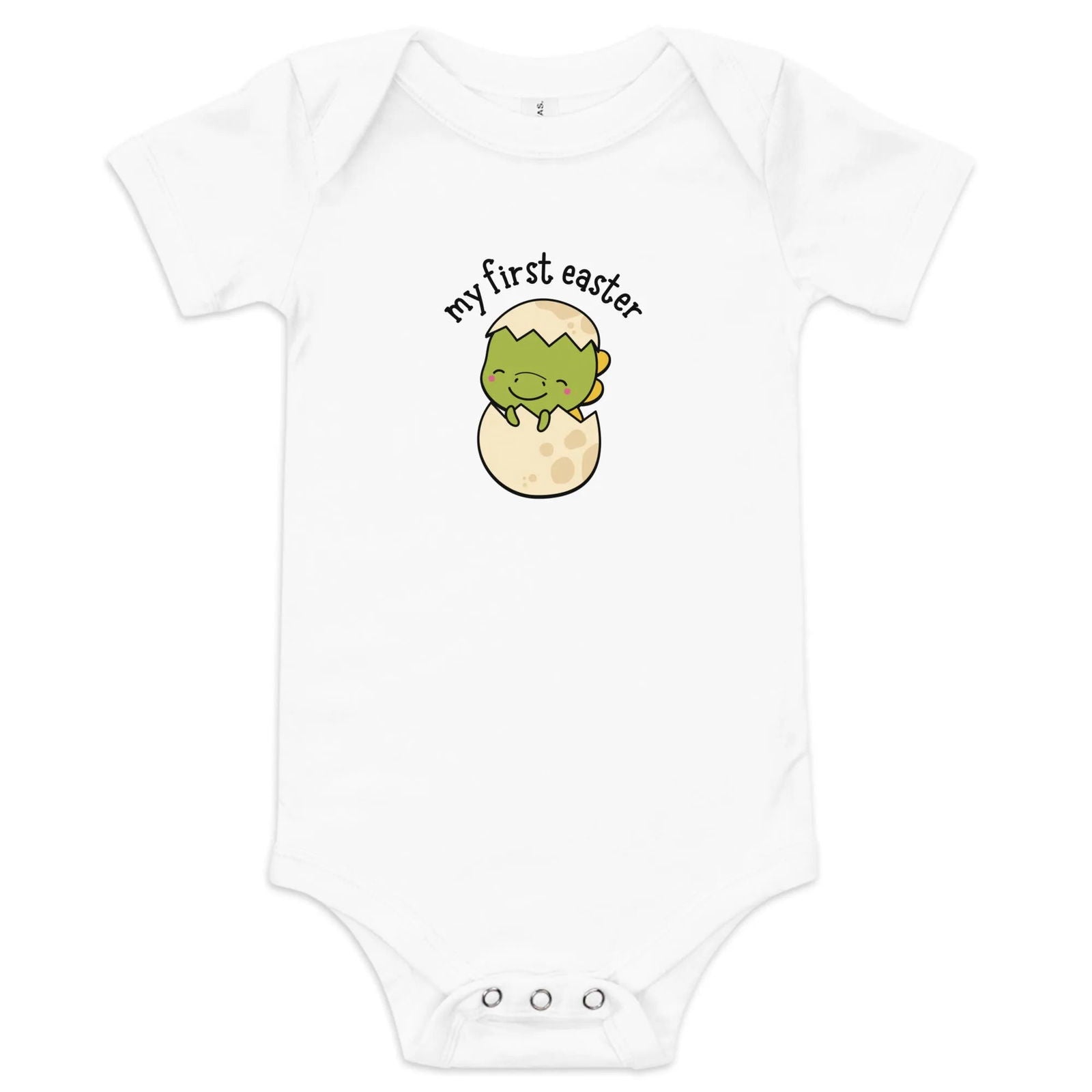My First Easter Dino Baby short sleeve one piece - Broad Street Threads