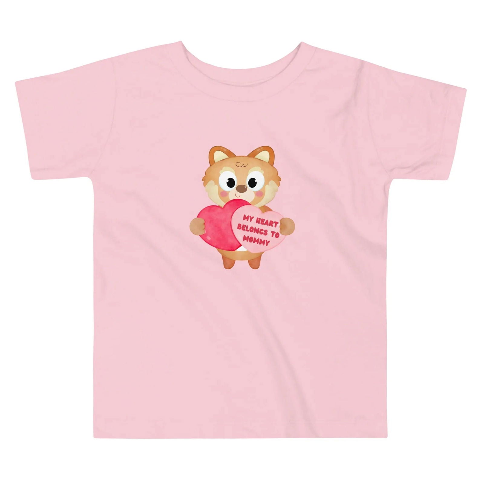 My Heart Belongs to Mommy Fox Toddler Short Sleeve Tee - Broad Street Threads