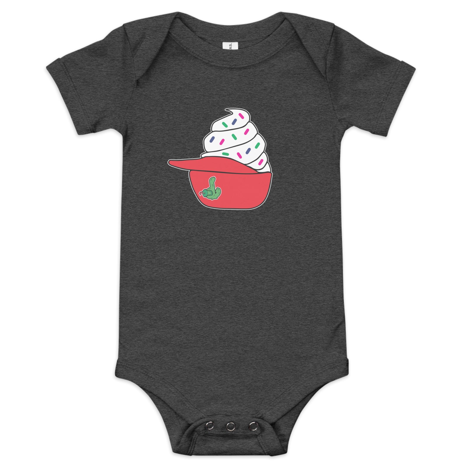 Philly Ice Cream Helmet Baby Onesie