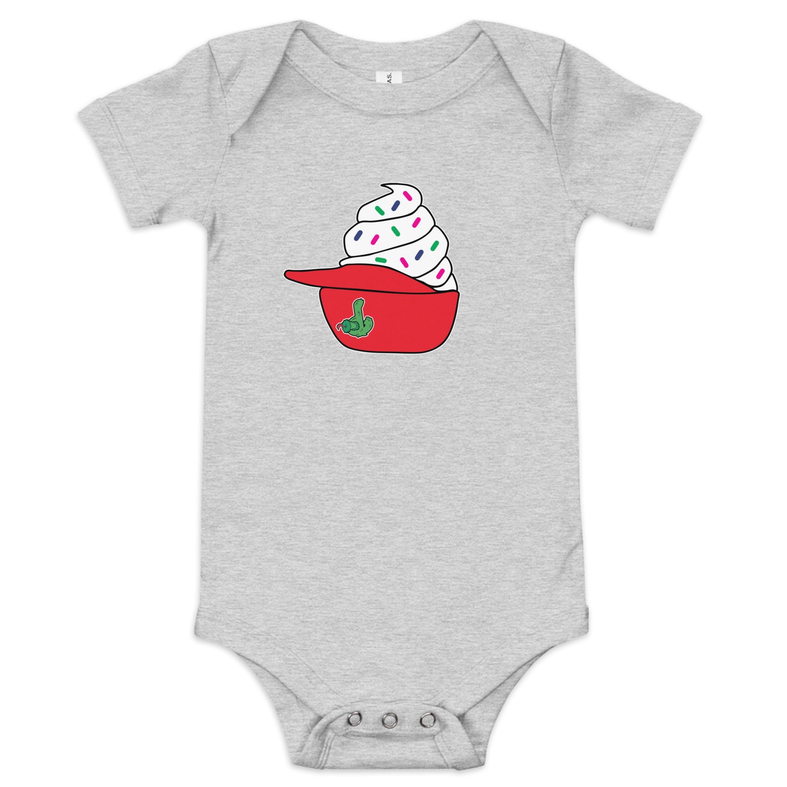Philly Ice Cream Helmet Baby Onesie