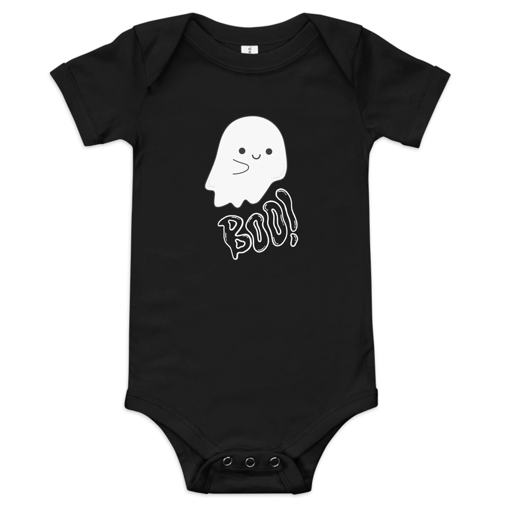 Boo Ghost Baby Short Sleeve One Piece - Broad Street Threads