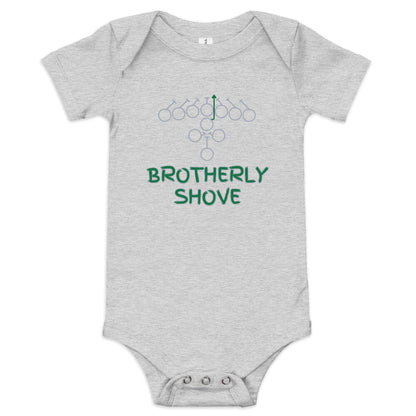 Brotherly Shove Baby One Piece - Broad Street Threads