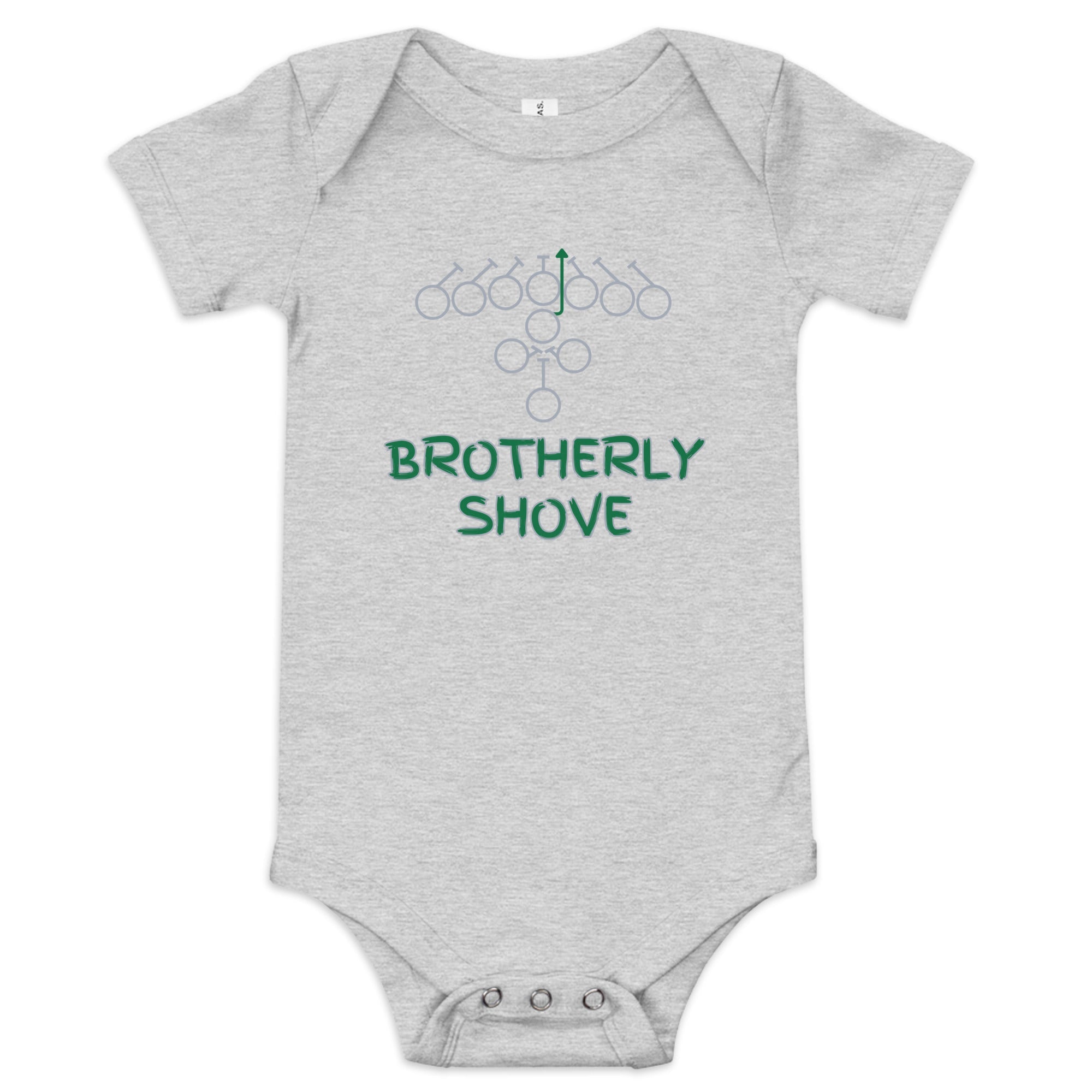 Brotherly Shove Baby One Piece - Broad Street Threads