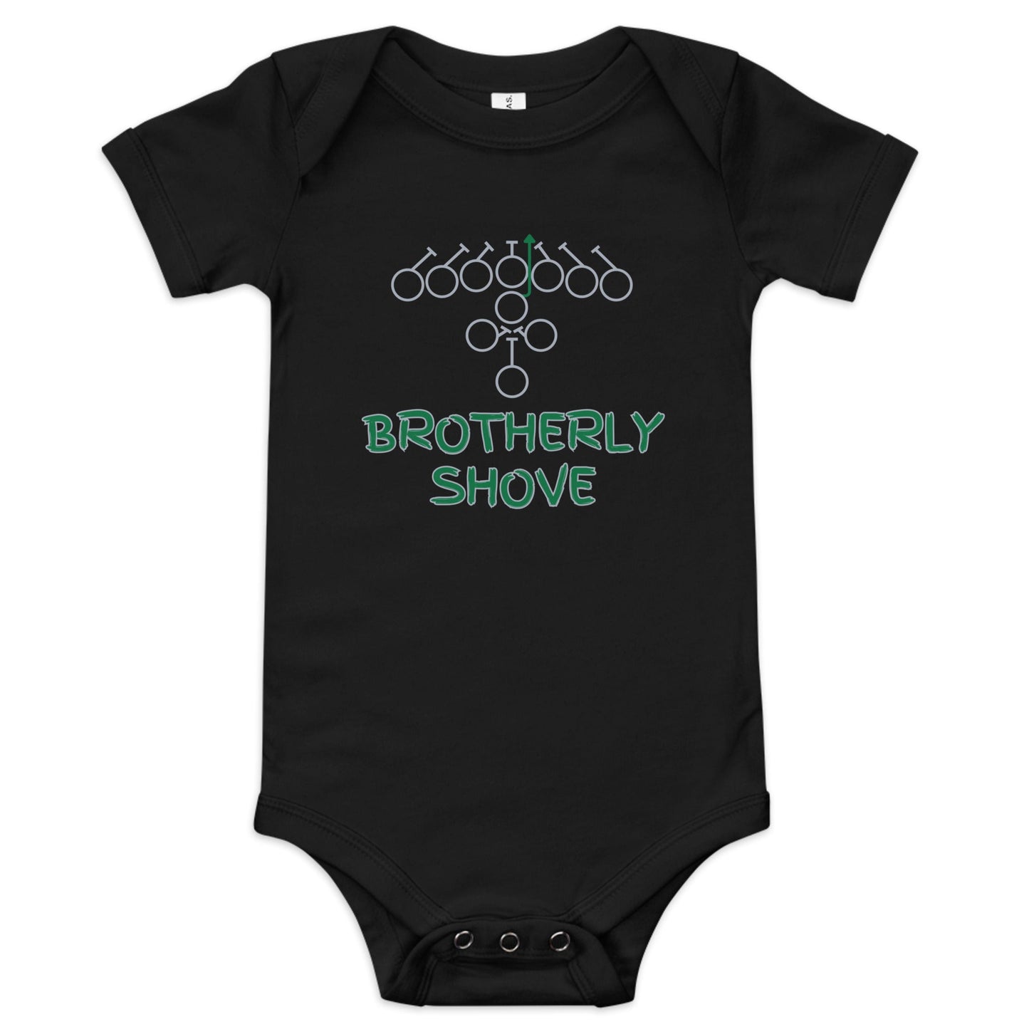 Brotherly Shove Baby One Piece - Broad Street Threads