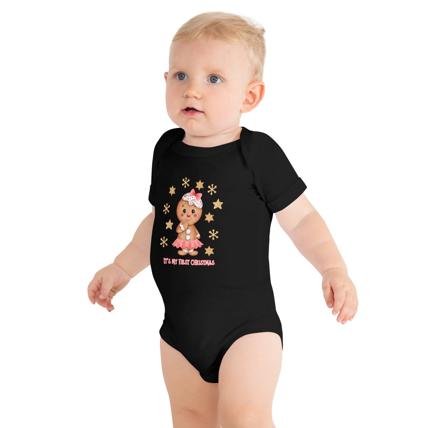 First Christmas Gingerbread Girl Baby One Piece - Broad Street Threads