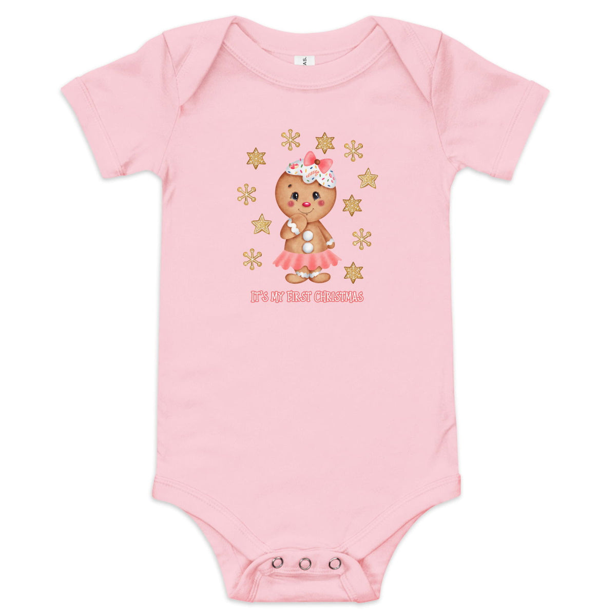 First Christmas Gingerbread Girl Baby One Piece - Broad Street Threads