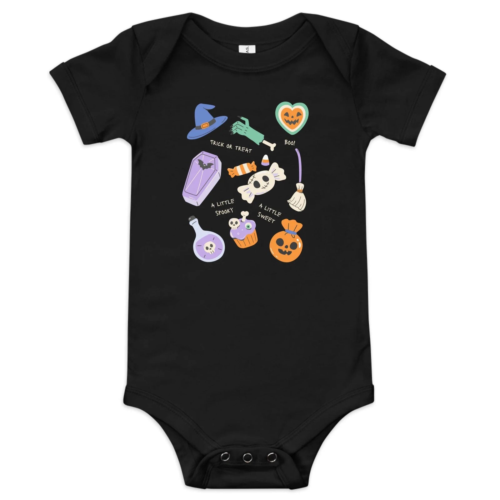 Halloween Things Baby Short Sleeve One Piece - Broad Street Threads