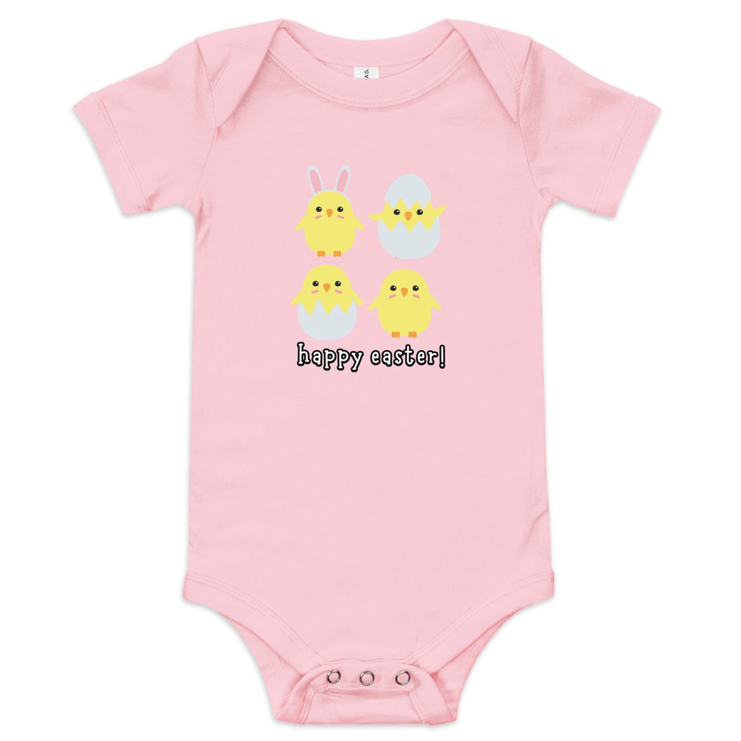 Happy Easter Chicks Baby short sleeve one piece - Broad Street Threads