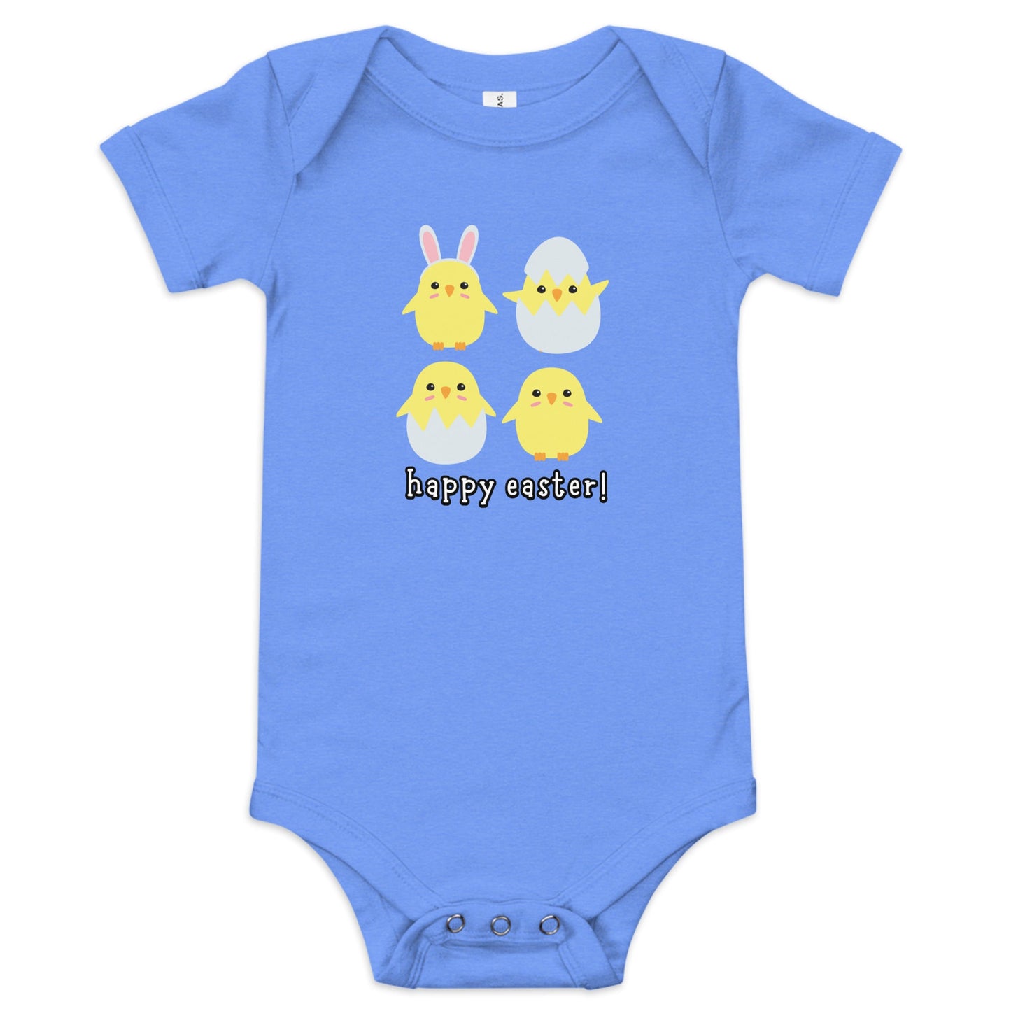 Happy Easter Chicks Baby short sleeve one piece - Broad Street Threads