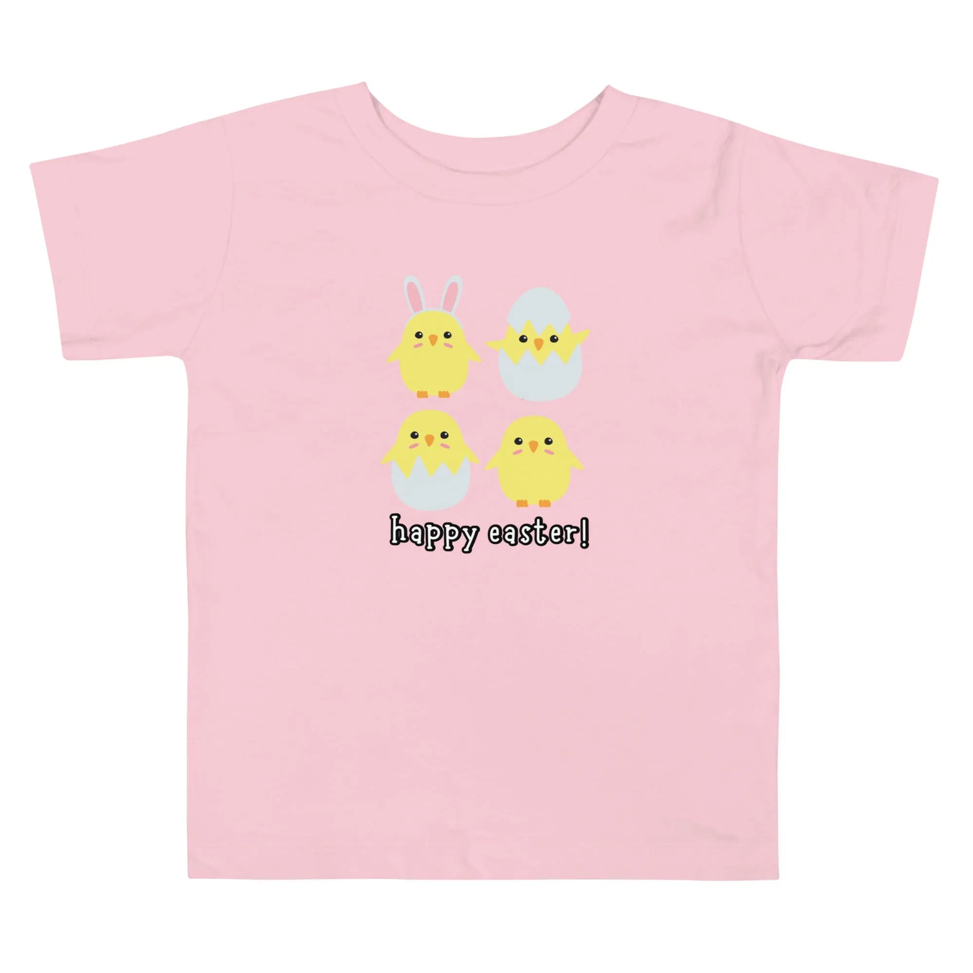 Happy Easter Chicks Toddler Short Sleeve Tee - Broad Street Threads