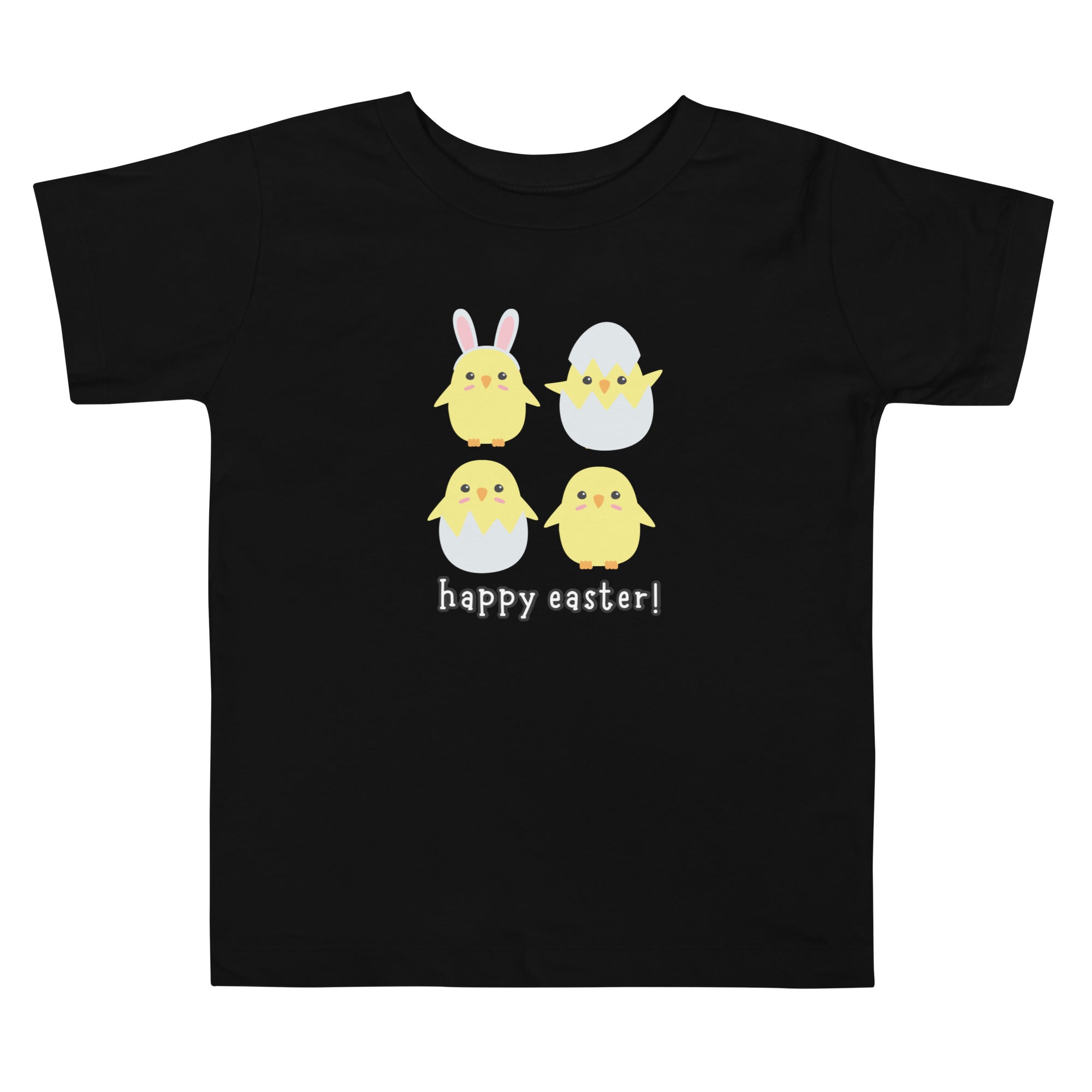 Happy Easter Chicks Toddler Short Sleeve Tee - Broad Street Threads