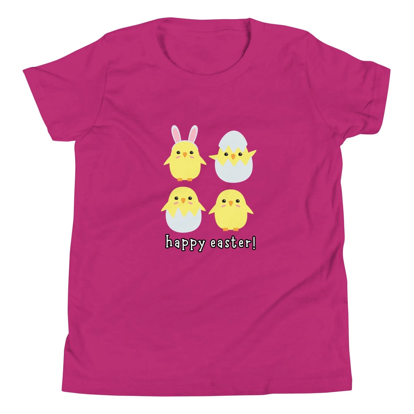 Happy Easter Chicks Youth Short Sleeve T-Shirt - Broad Street Threads