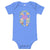 He is Risen Floral Baby short sleeve one piece - Broad Street Threads