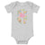 He is Risen Floral Baby short sleeve one piece - Broad Street Threads