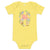 He is Risen Floral Baby short sleeve one piece - Broad Street Threads