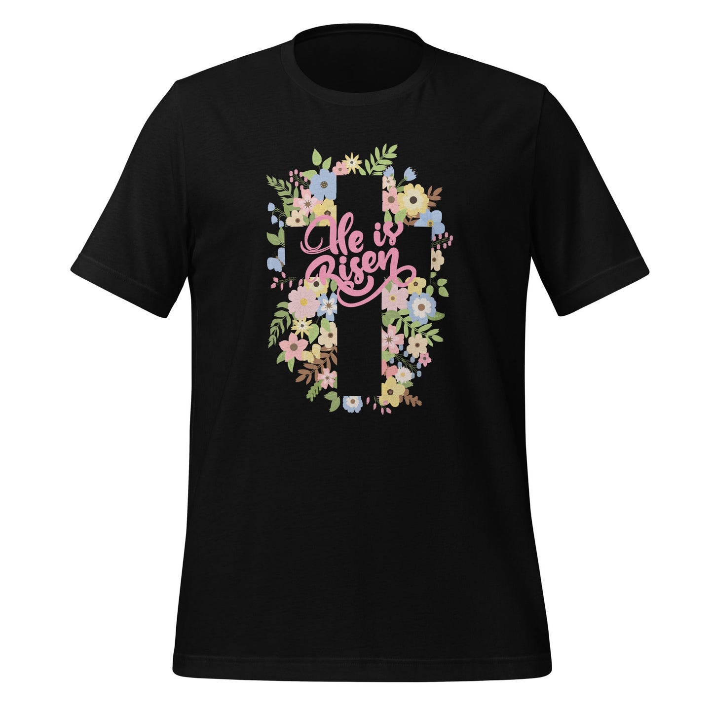 He is Risen Floral Tee - Broad Street Threads