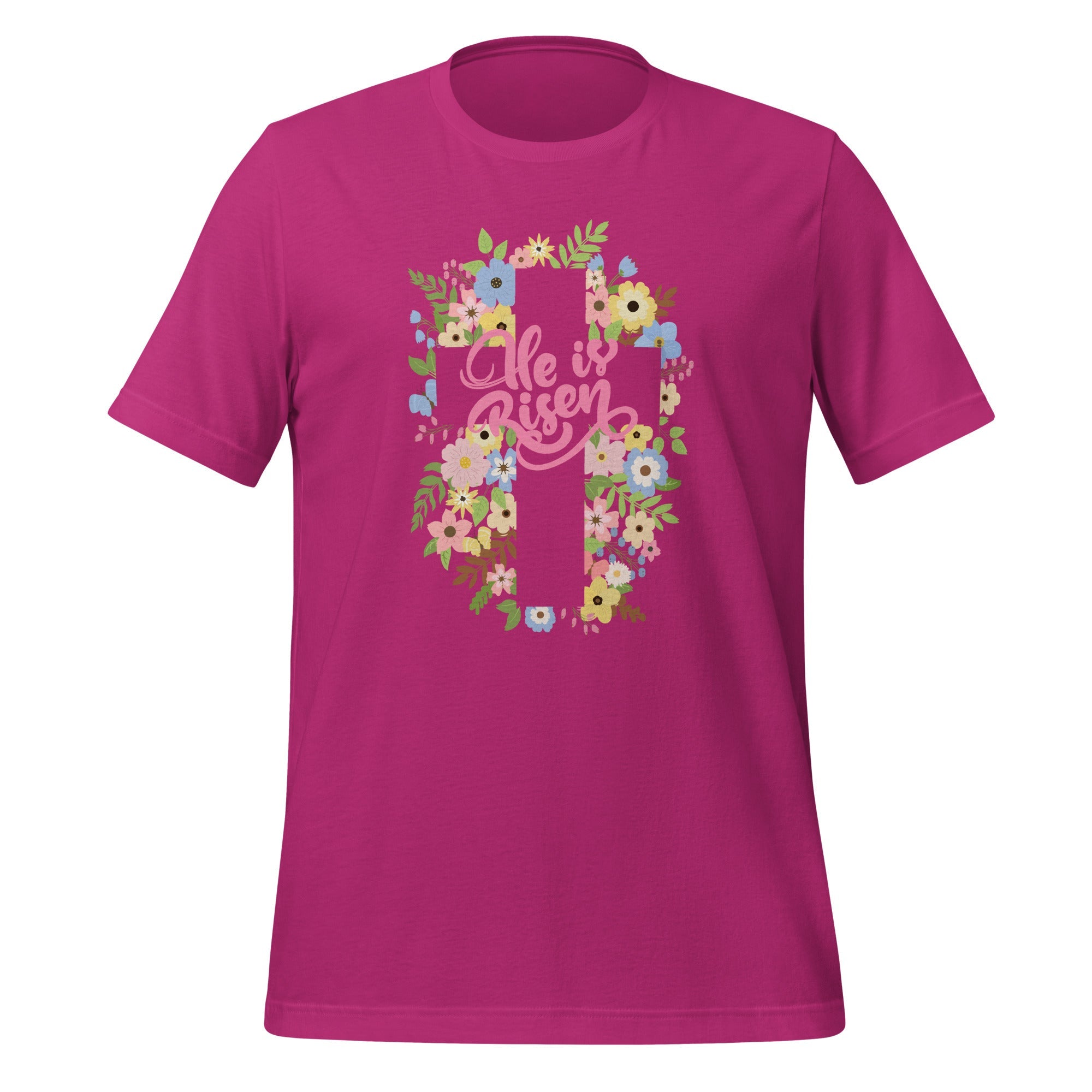 He is Risen Floral Tee - Broad Street Threads