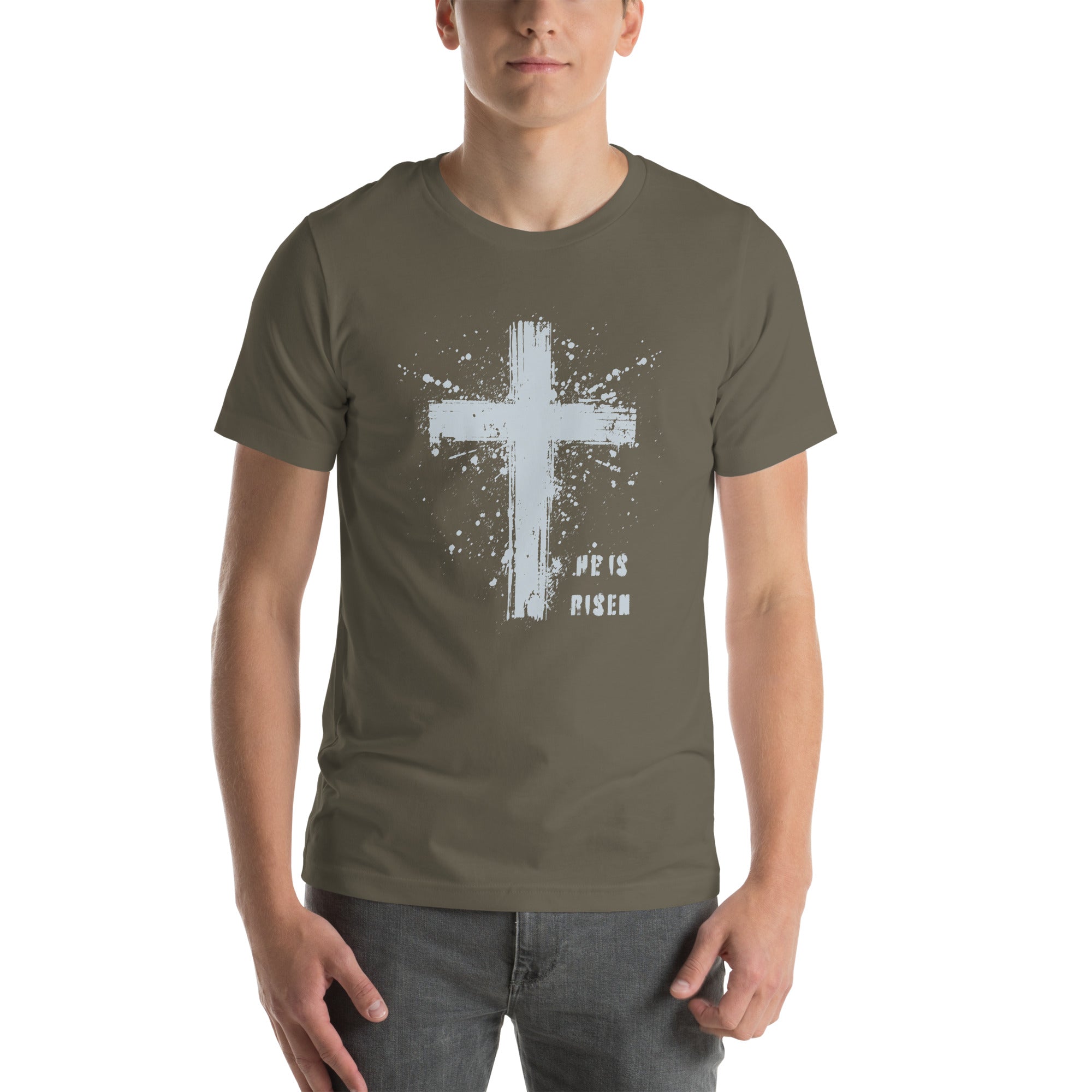 He is Risen Paint Tee - Broad Street Threads