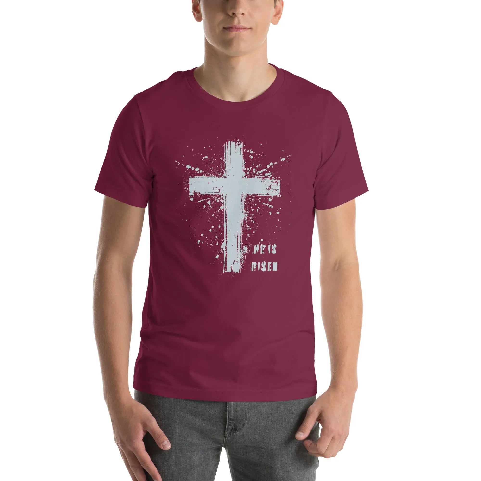 He is Risen Paint Tee - Broad Street Threads