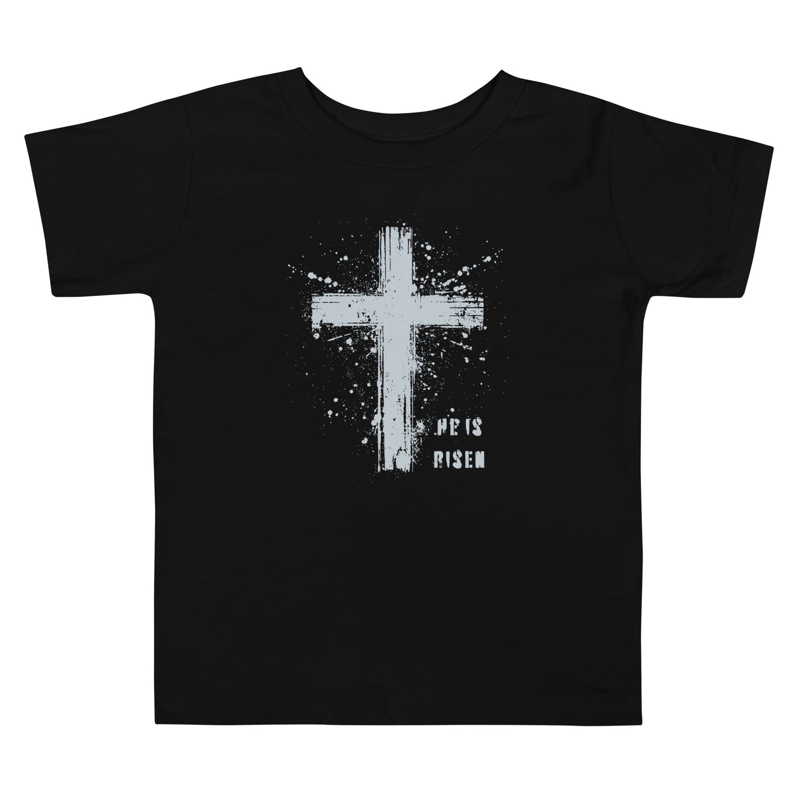 He is Risen Paint Toddler Short Sleeve Tee - Broad Street Threads