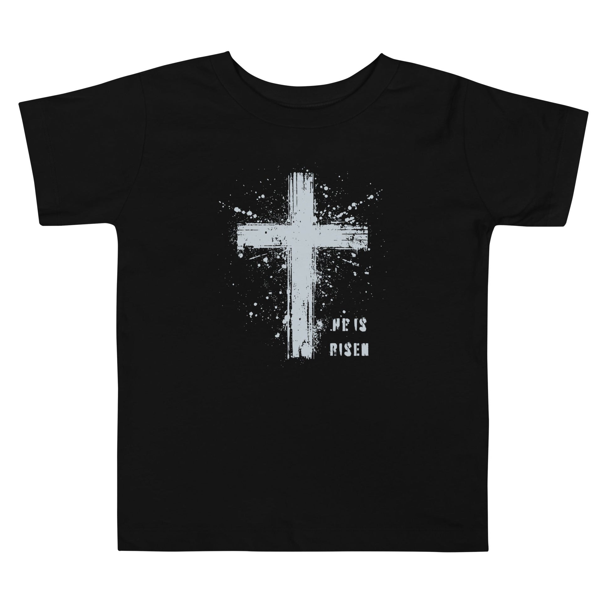 He is Risen Paint Toddler Short Sleeve Tee - Broad Street Threads