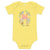 He is Risen Floral Baby short sleeve one piece - Broad Street Threads
