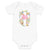 He is Risen Floral Baby short sleeve one piece - Broad Street Threads