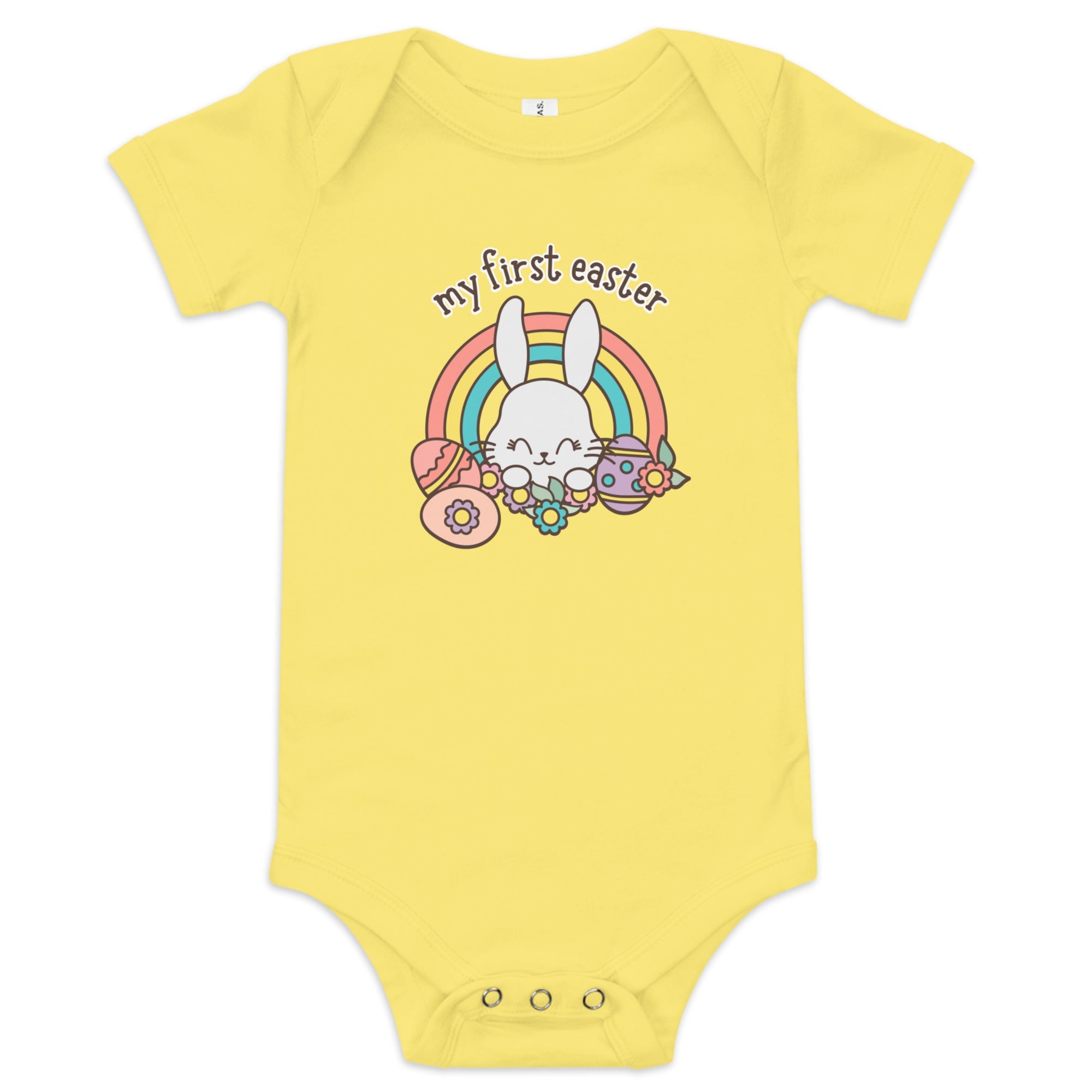 My First Easter Bunny Baby short sleeve one piece - Broad Street Threads