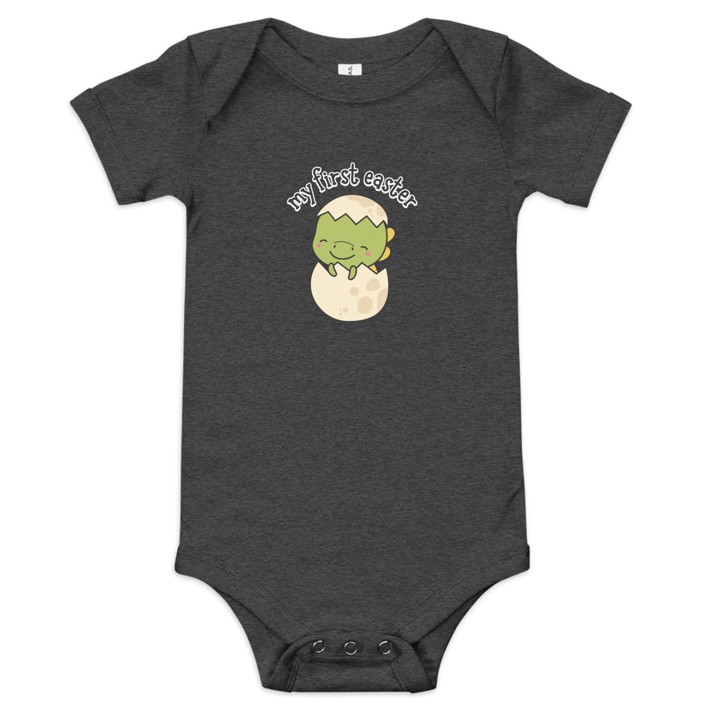 My First Easter Dino Baby short sleeve one piece - Broad Street Threads