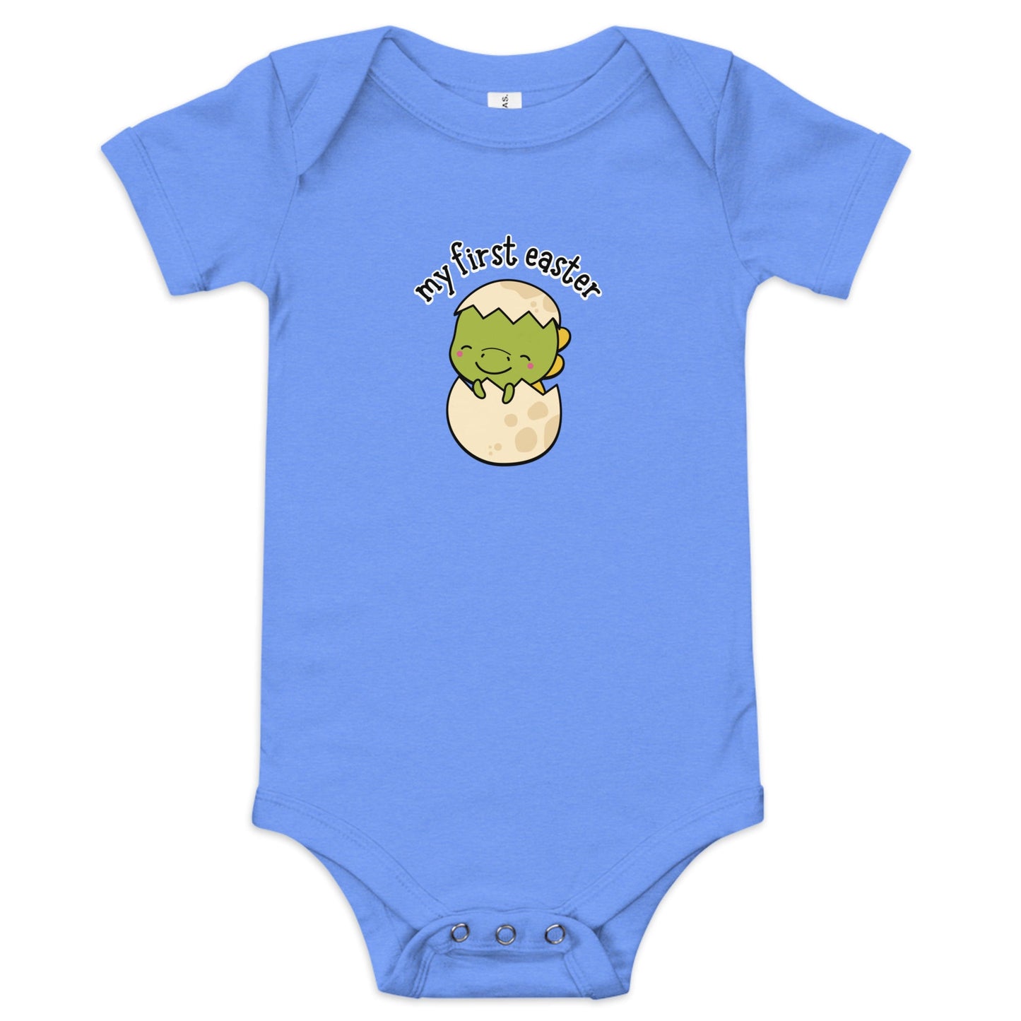 My First Easter Dino Baby short sleeve one piece - Broad Street Threads