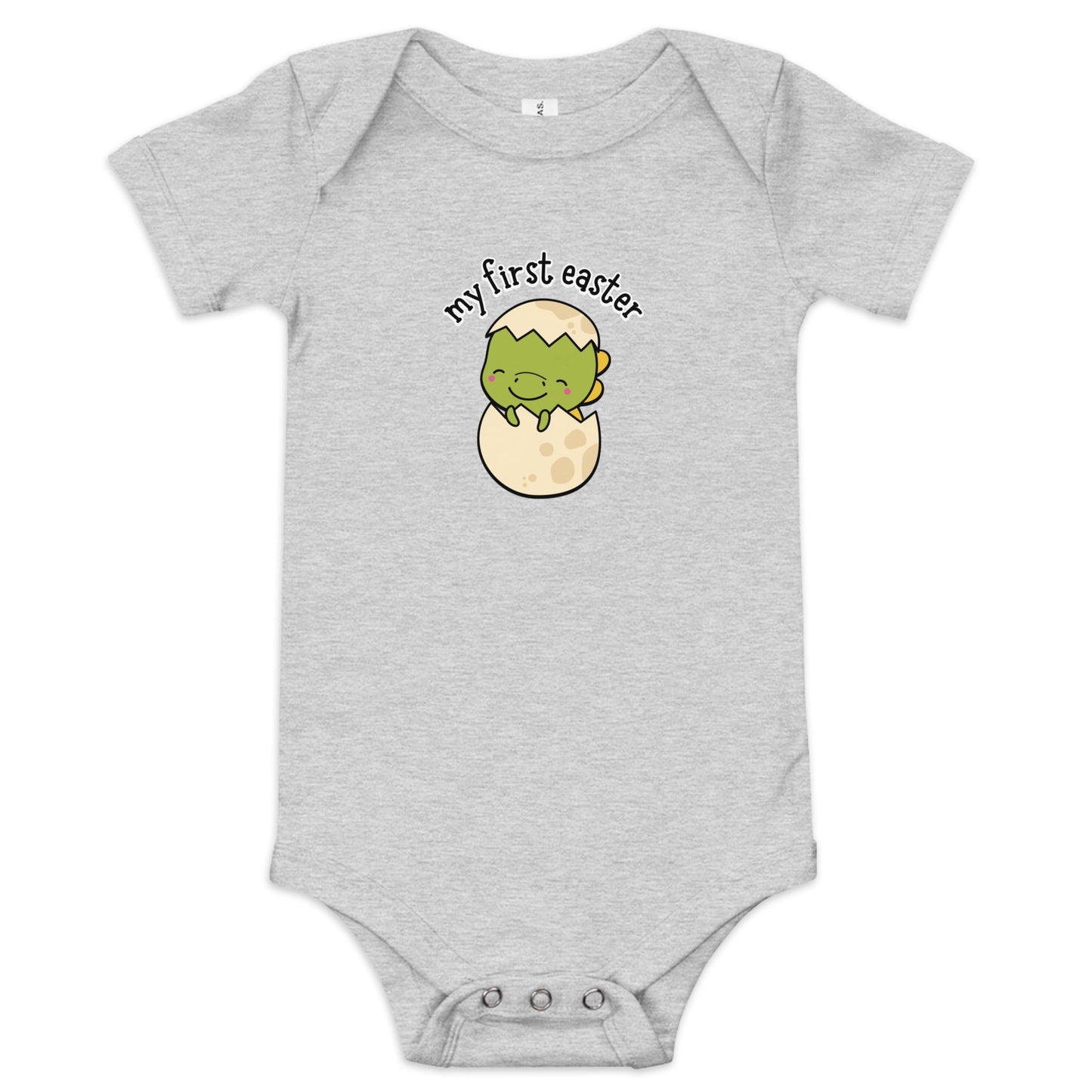 My First Easter Dino Baby short sleeve one piece - Broad Street Threads