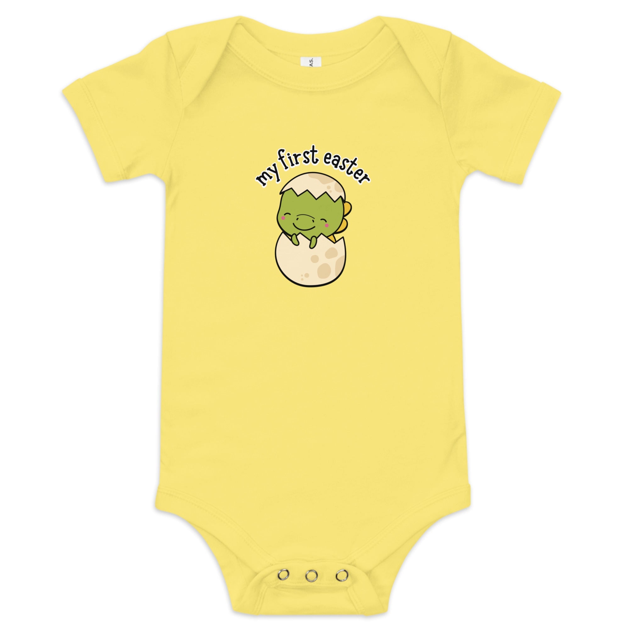 My First Easter Dino Baby short sleeve one piece - Broad Street Threads