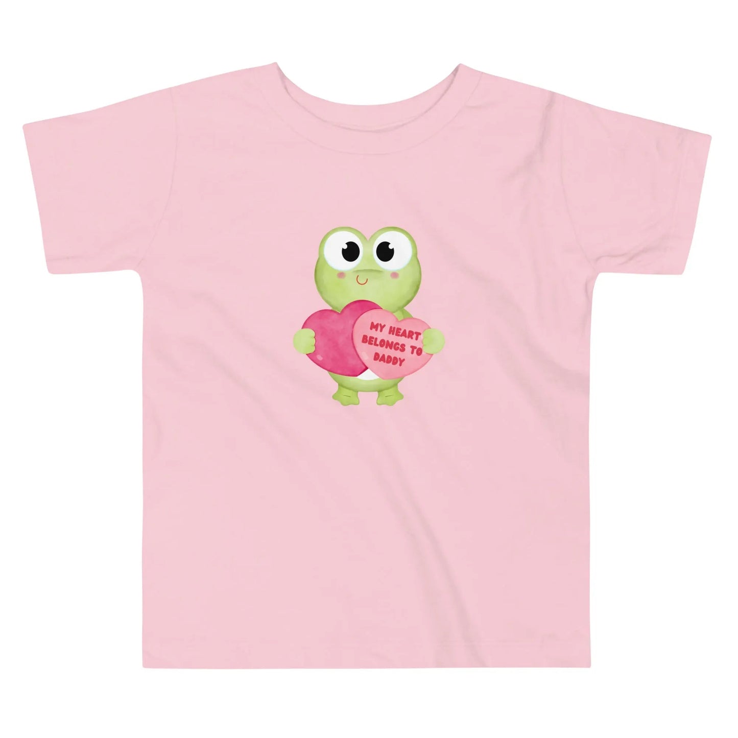 My Heart Belongs to Daddy Frog Toddler Short Sleeve Tee - Broad Street Threads