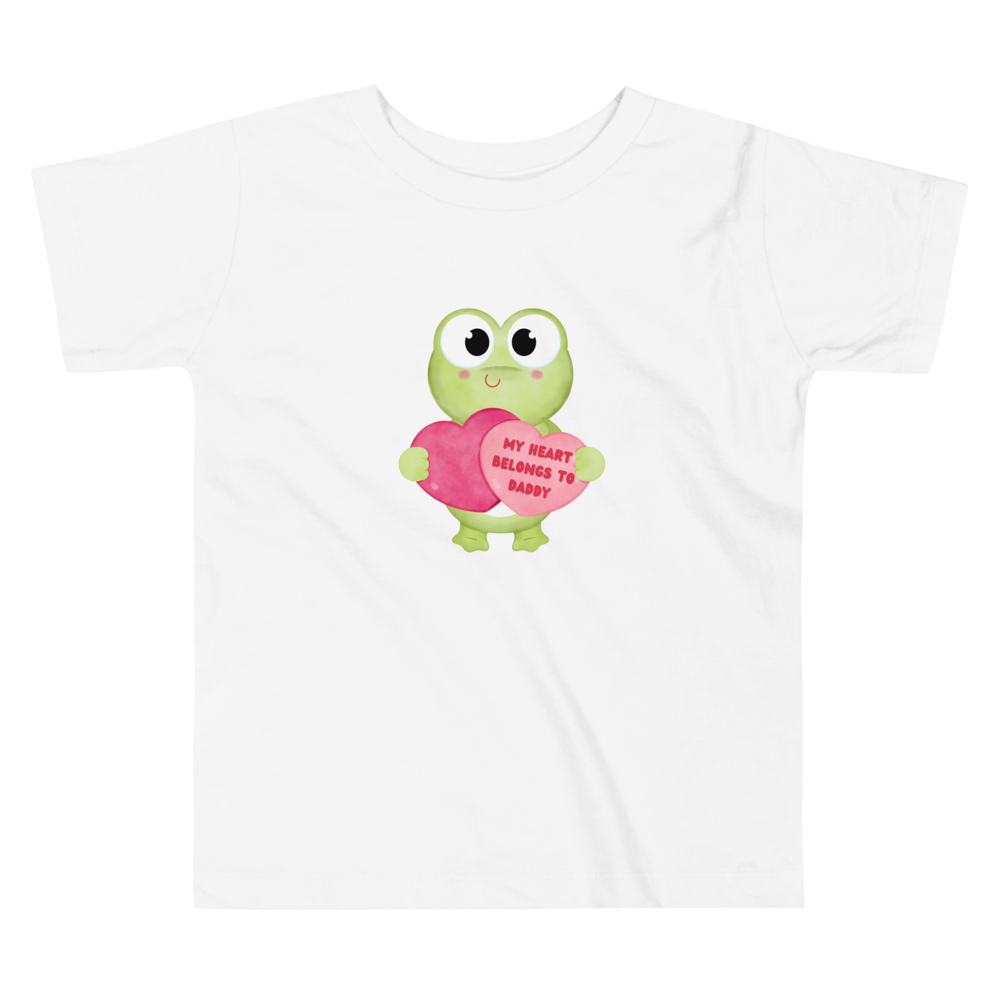 My Heart Belongs to Daddy Frog Toddler Short Sleeve Tee - Broad Street Threads