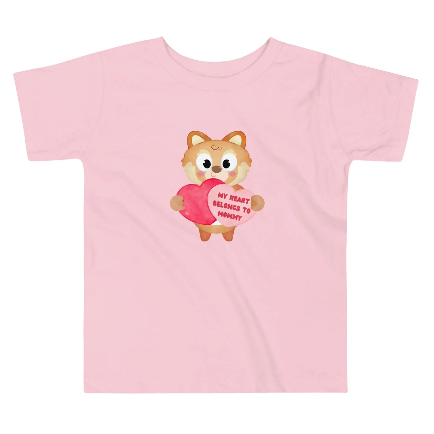 My Heart Belongs to Mommy Fox Toddler Short Sleeve Tee - Broad Street Threads