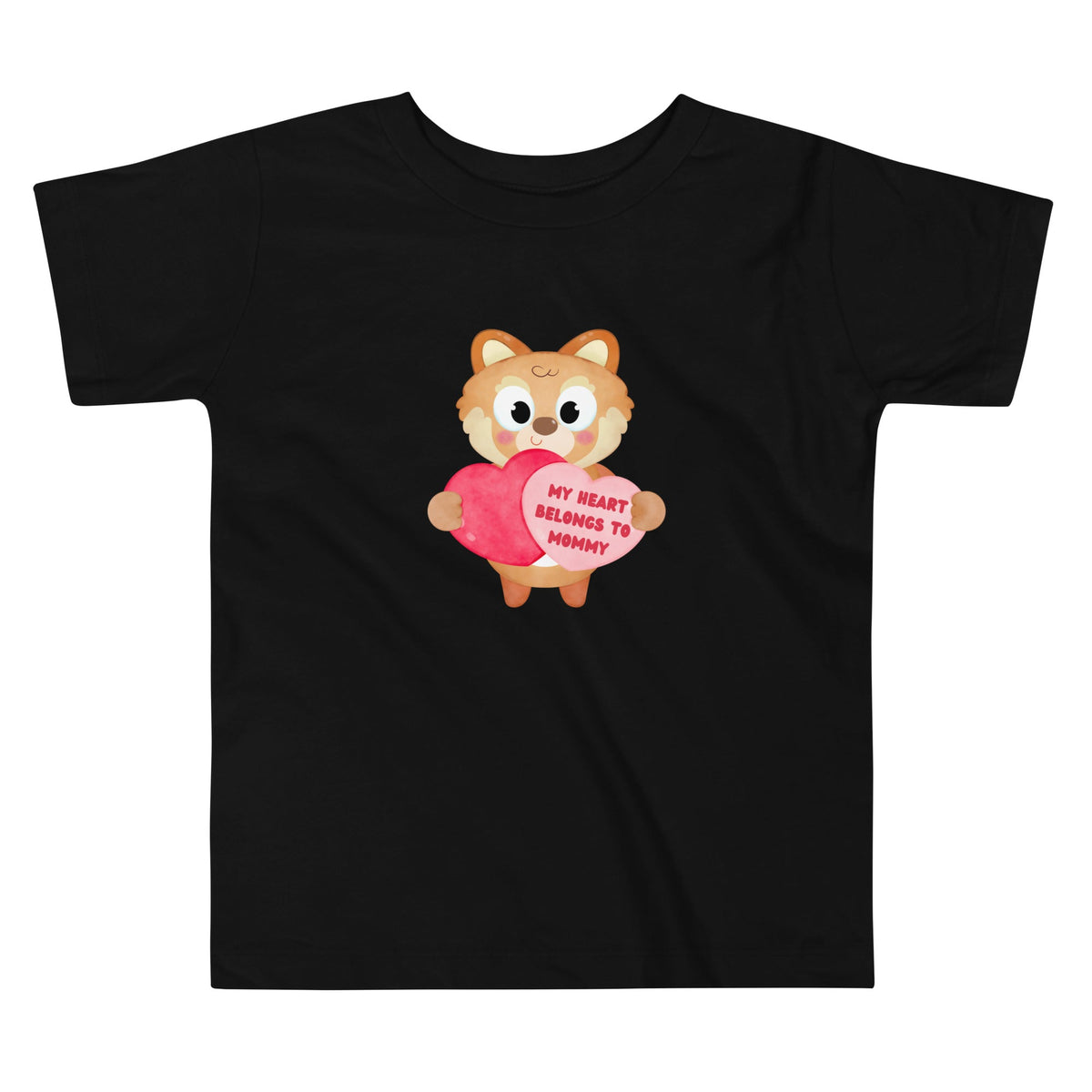 My Heart Belongs to Mommy Fox Toddler Short Sleeve Tee - Broad Street Threads