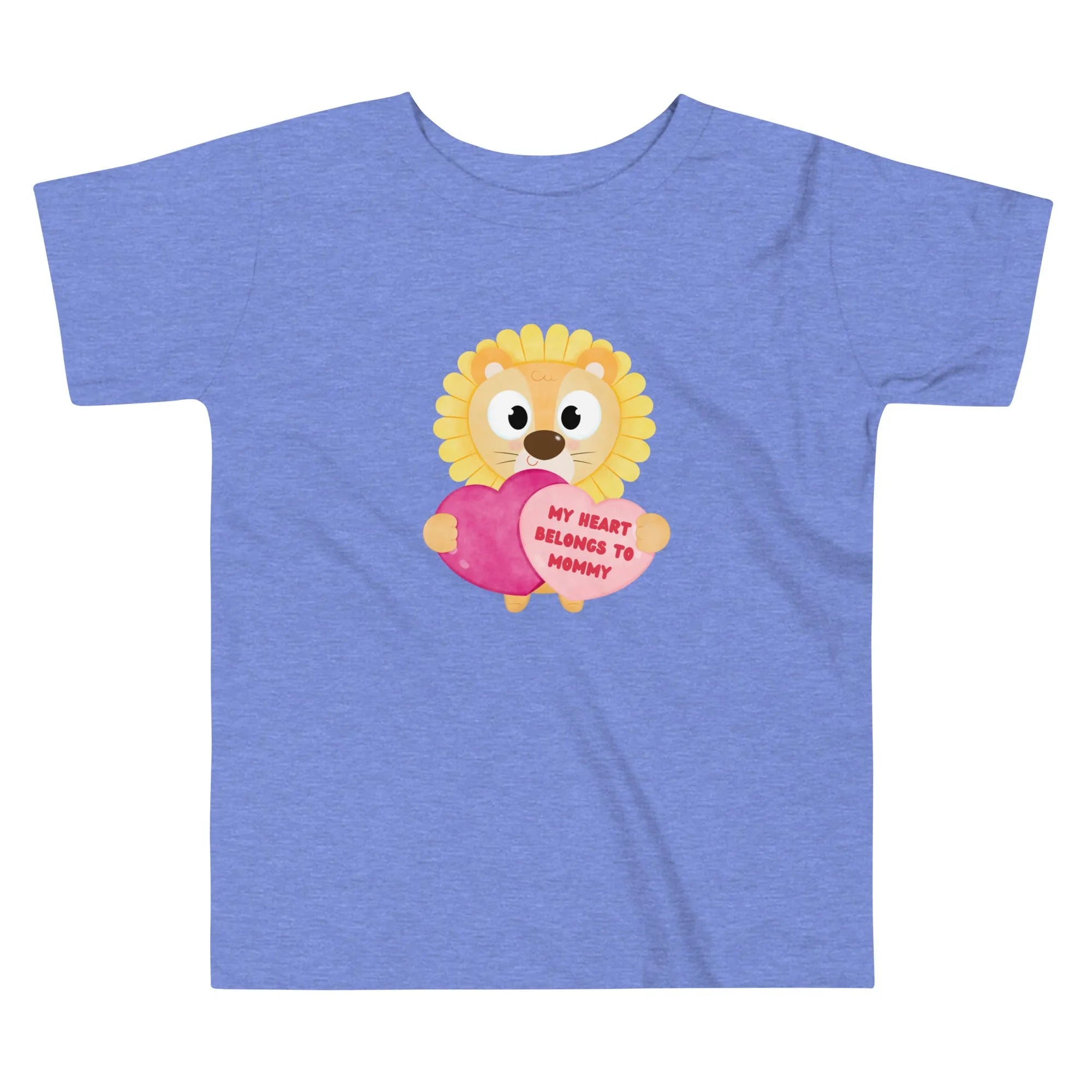 My Heart Belongs to Mommy Lion Toddler Short Sleeve Tee - Broad Street Threads