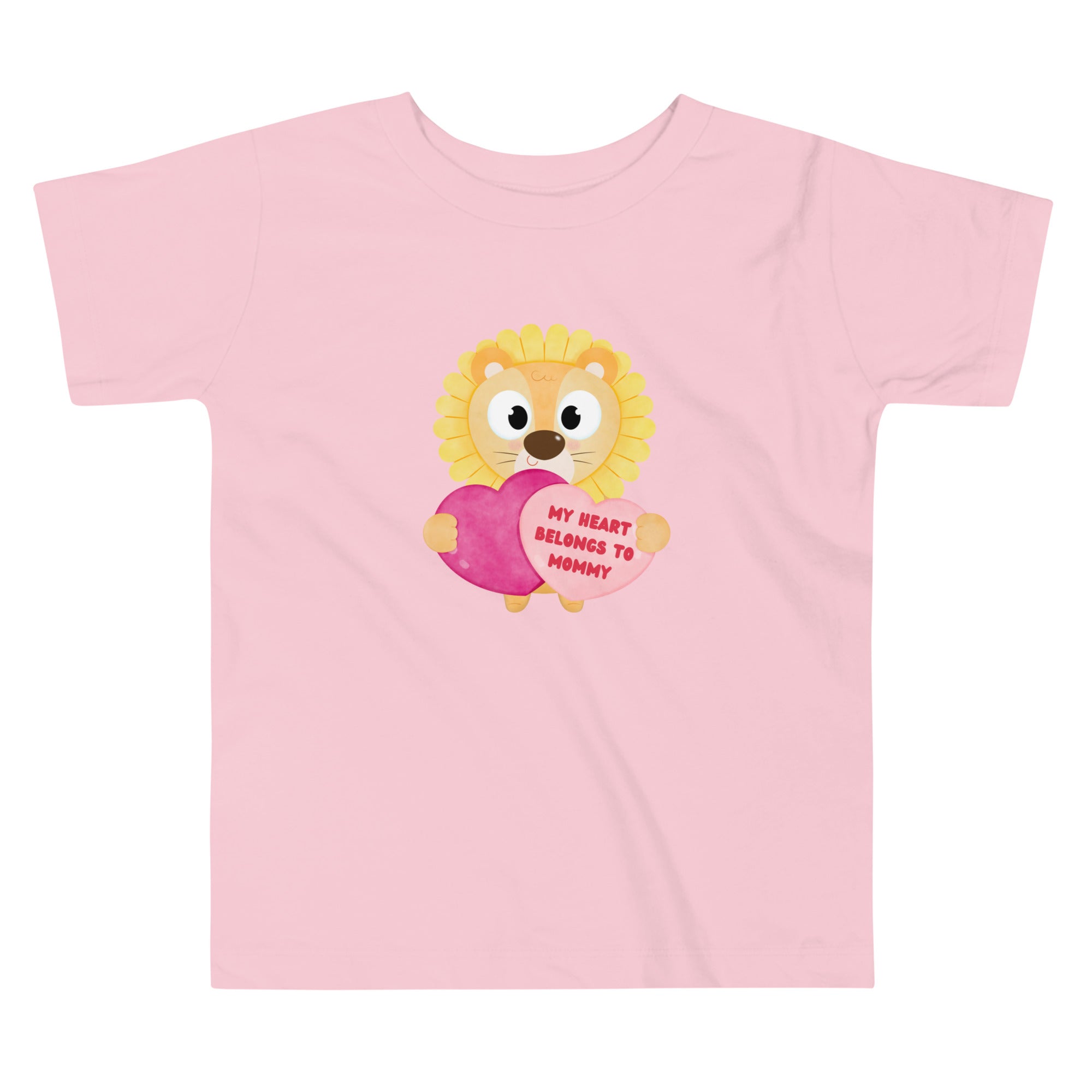 My Heart Belongs to Mommy Lion Toddler Short Sleeve Tee - Broad Street Threads