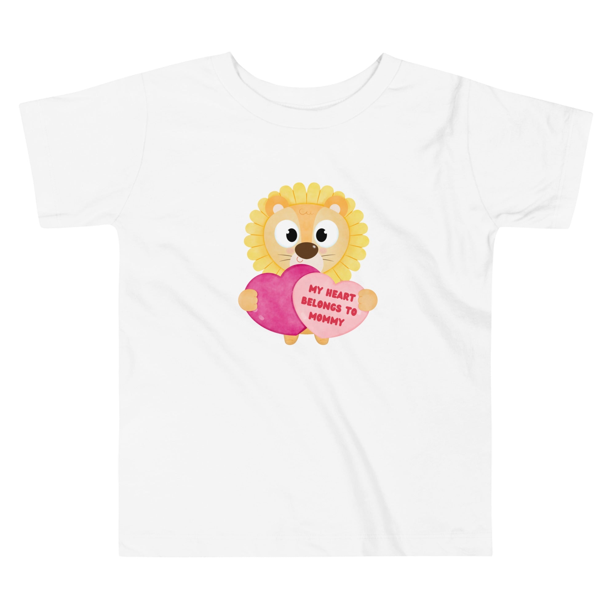 My Heart Belongs to Mommy Lion Toddler Short Sleeve Tee - Broad Street Threads