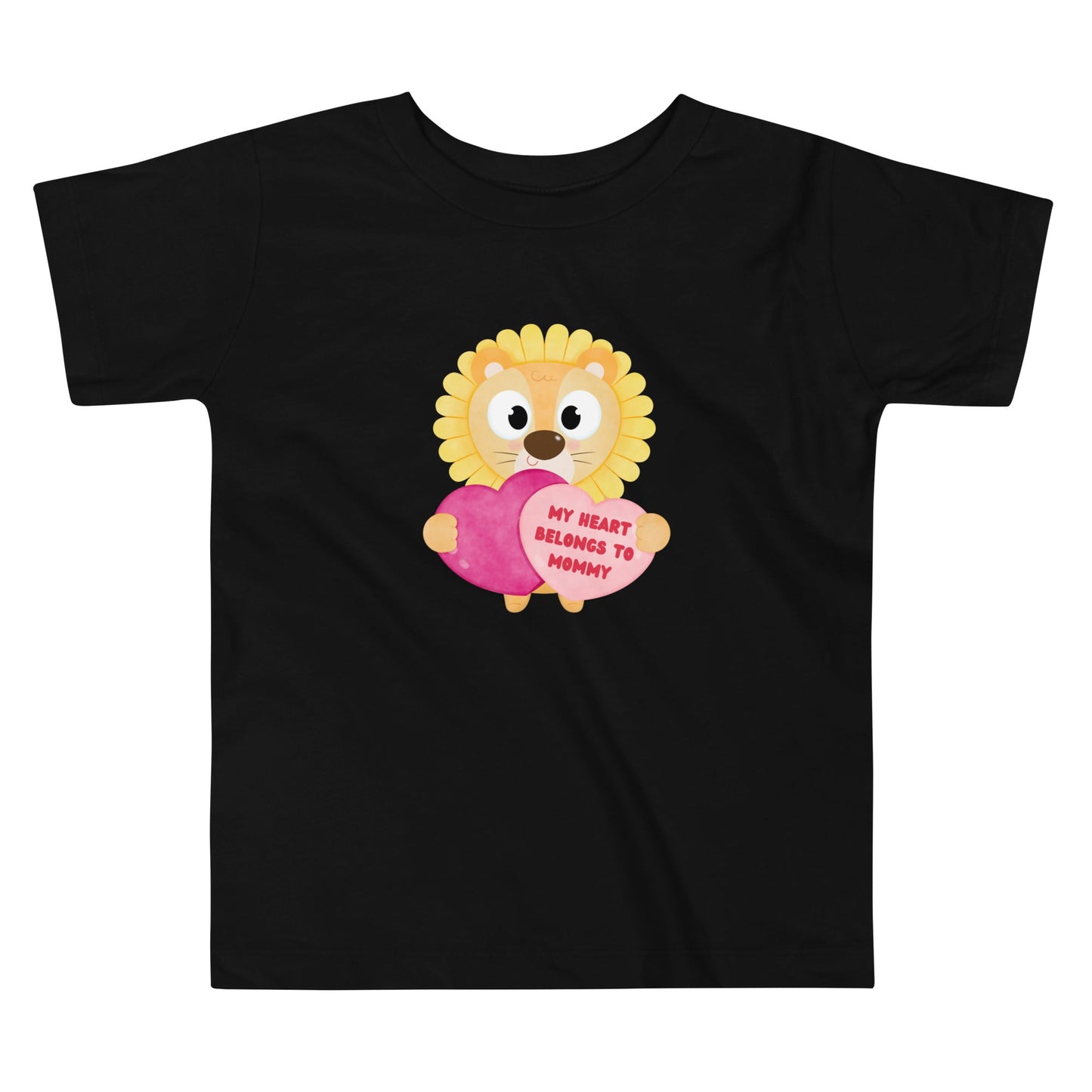 My Heart Belongs to Mommy Lion Toddler Short Sleeve Tee - Broad Street Threads