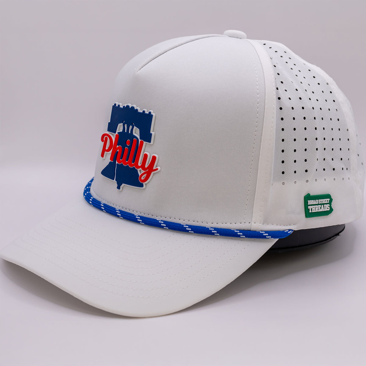 Philly Hydro Performance Hat – White & Liberty Blue