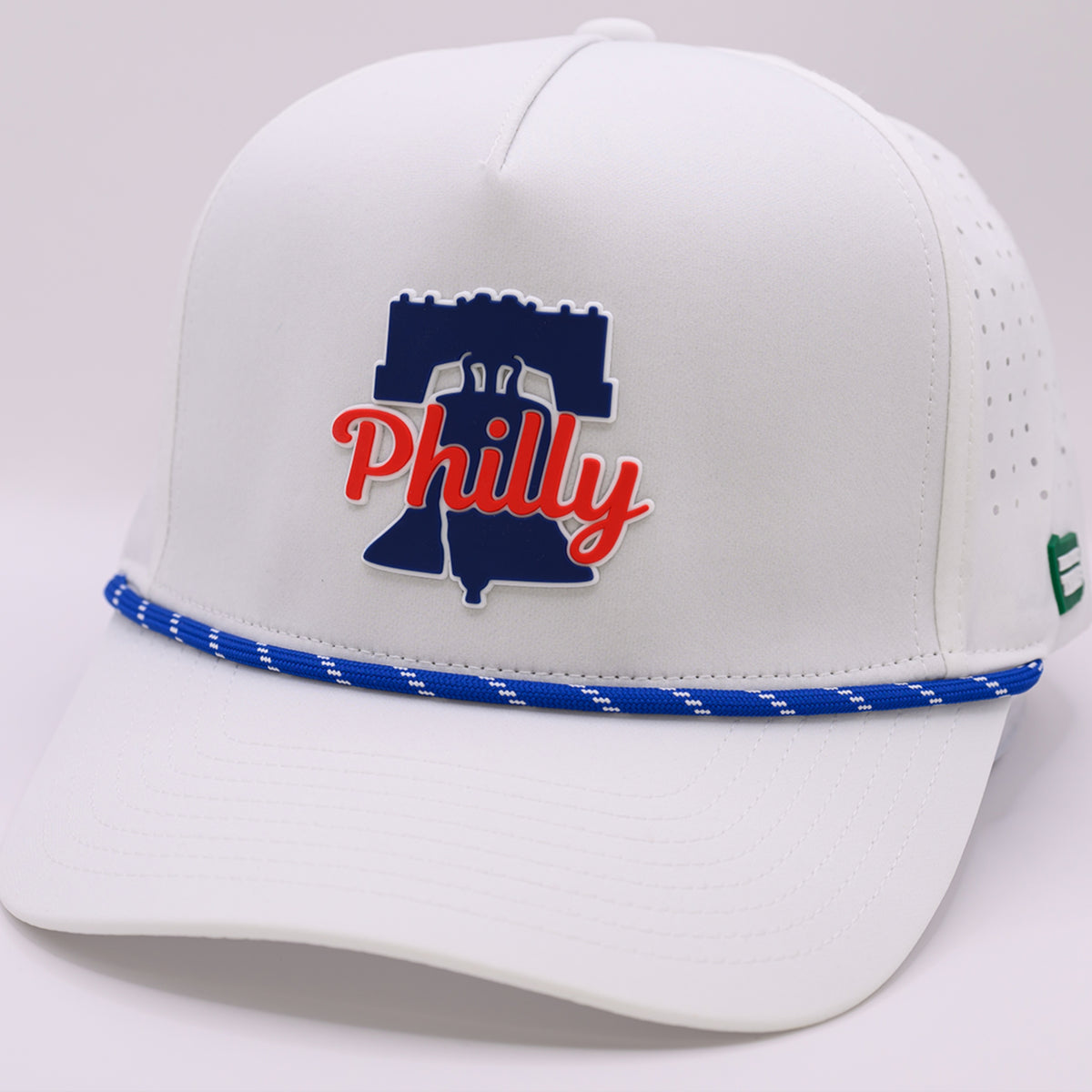 Philly Hydro Performance Hat – White & Liberty Blue
