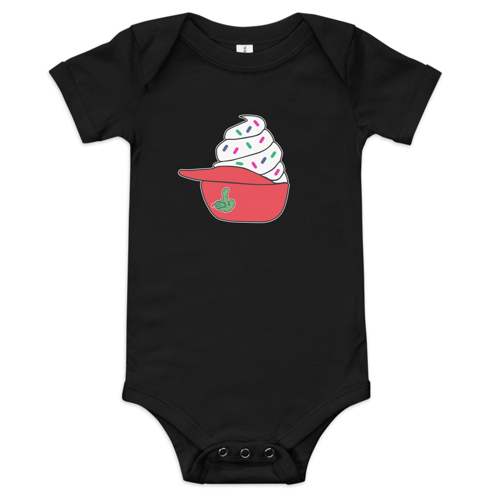 Philly Ice Cream Helmet Baby Onesie