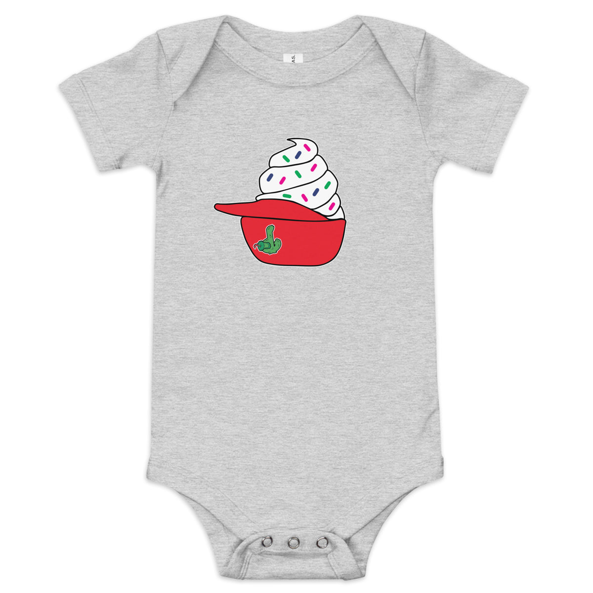 Philly Ice Cream Helmet Baby Onesie