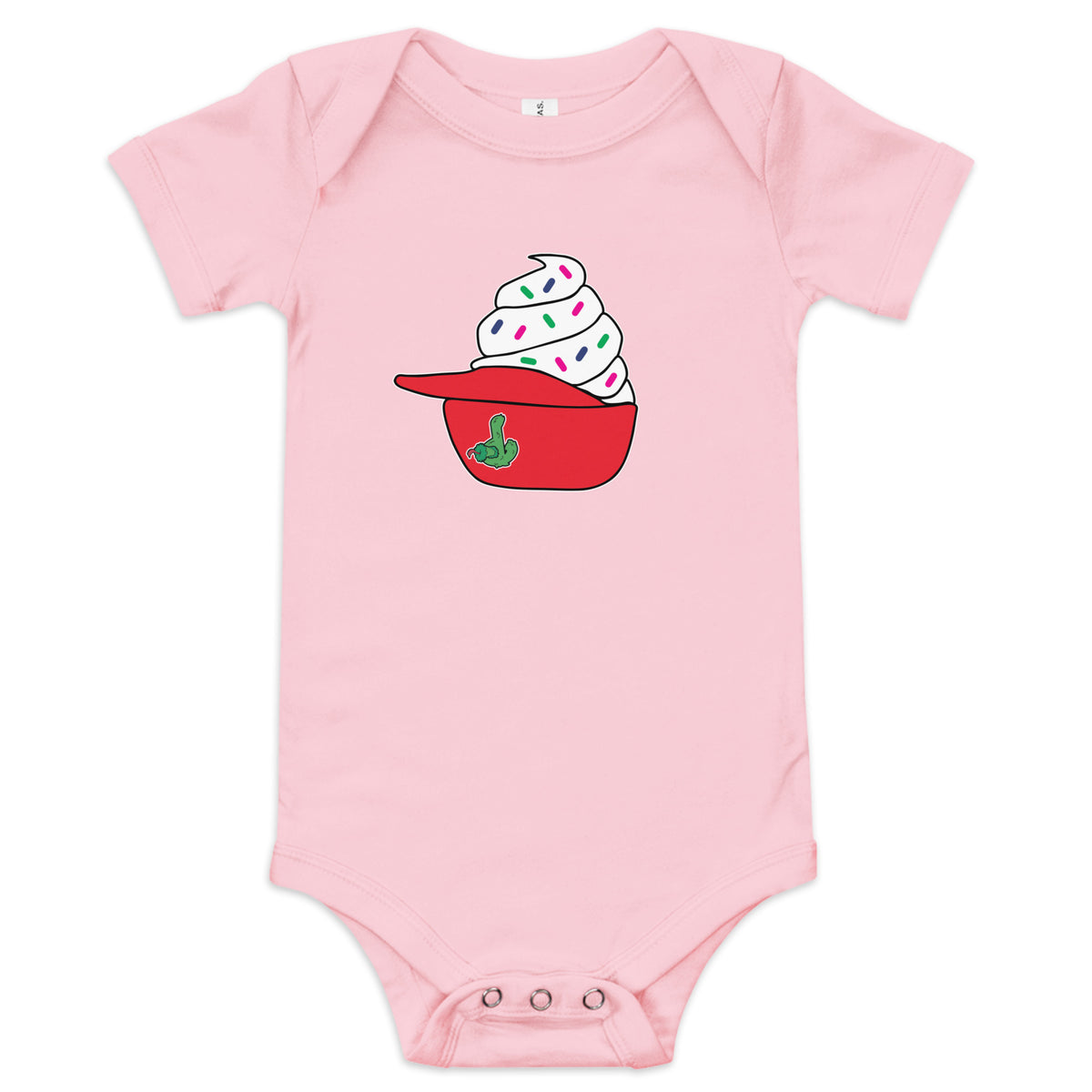 Philly Ice Cream Helmet Baby Onesie
