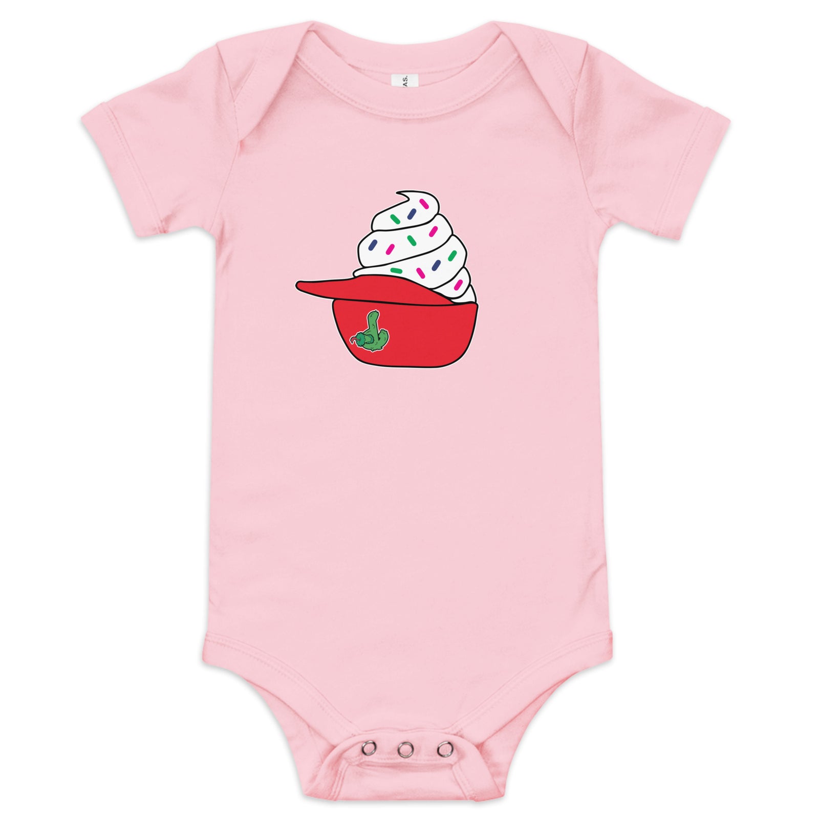 Philly Ice Cream Helmet Baby Onesie