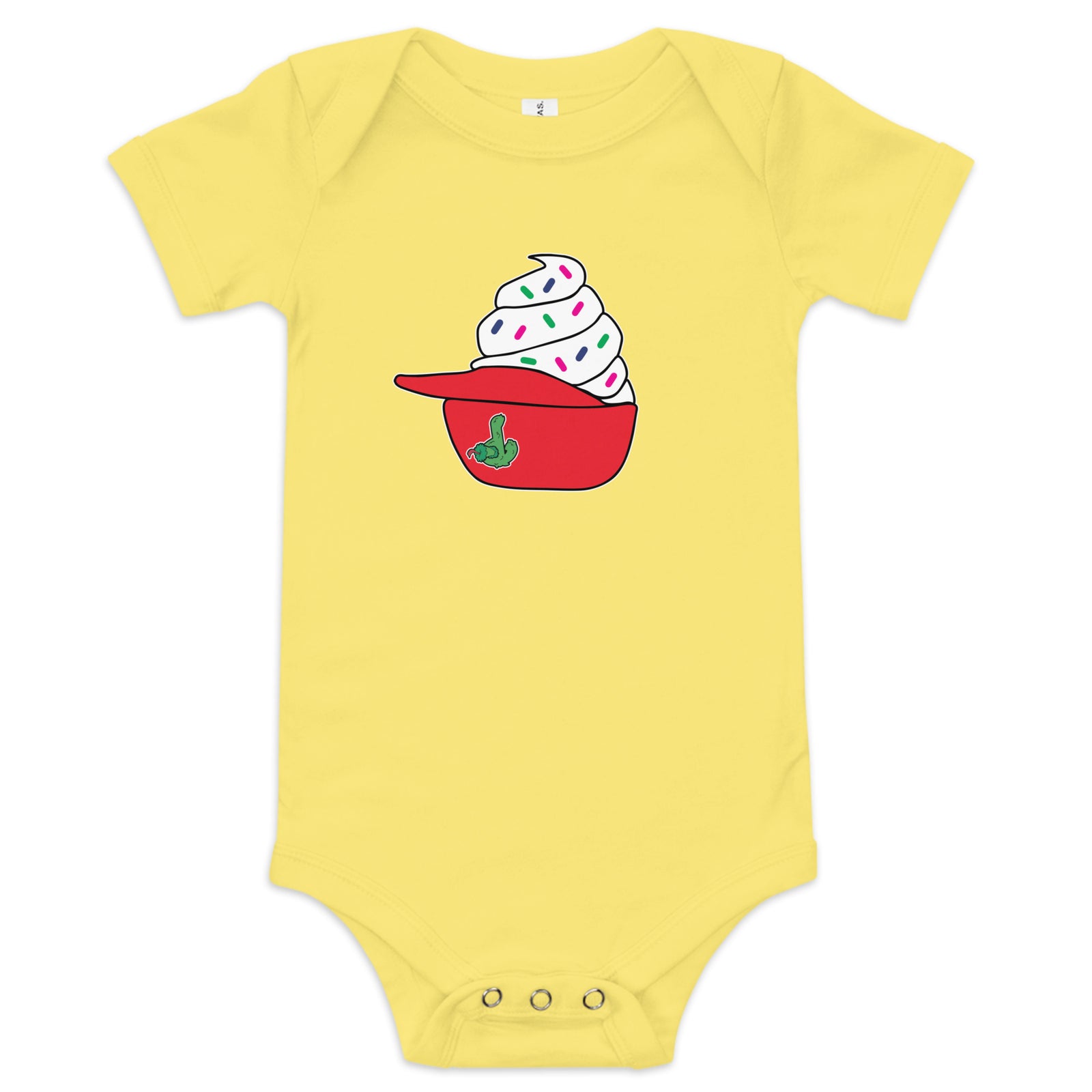 Philly Ice Cream Helmet Baby Onesie