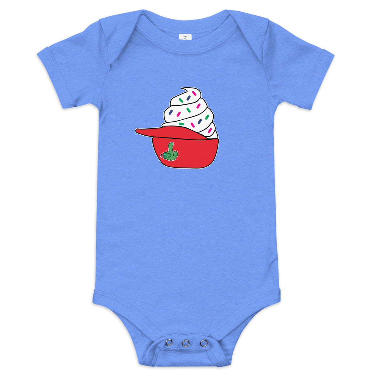 Philly Ice Cream Helmet Baby Onesie