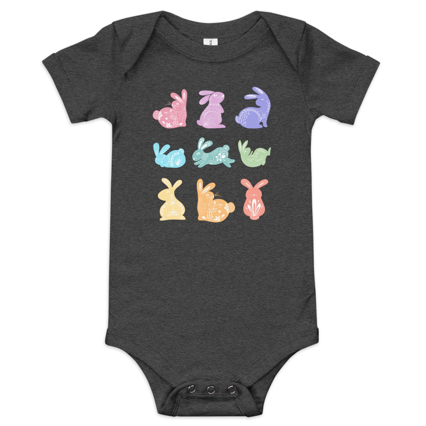 Rabbits Baby short sleeve one piece - Broad Street Threads