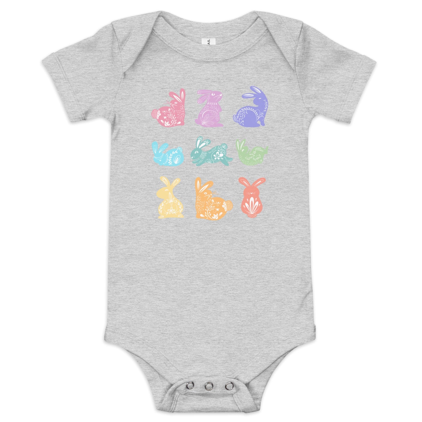 Rabbits Baby short sleeve one piece - Broad Street Threads